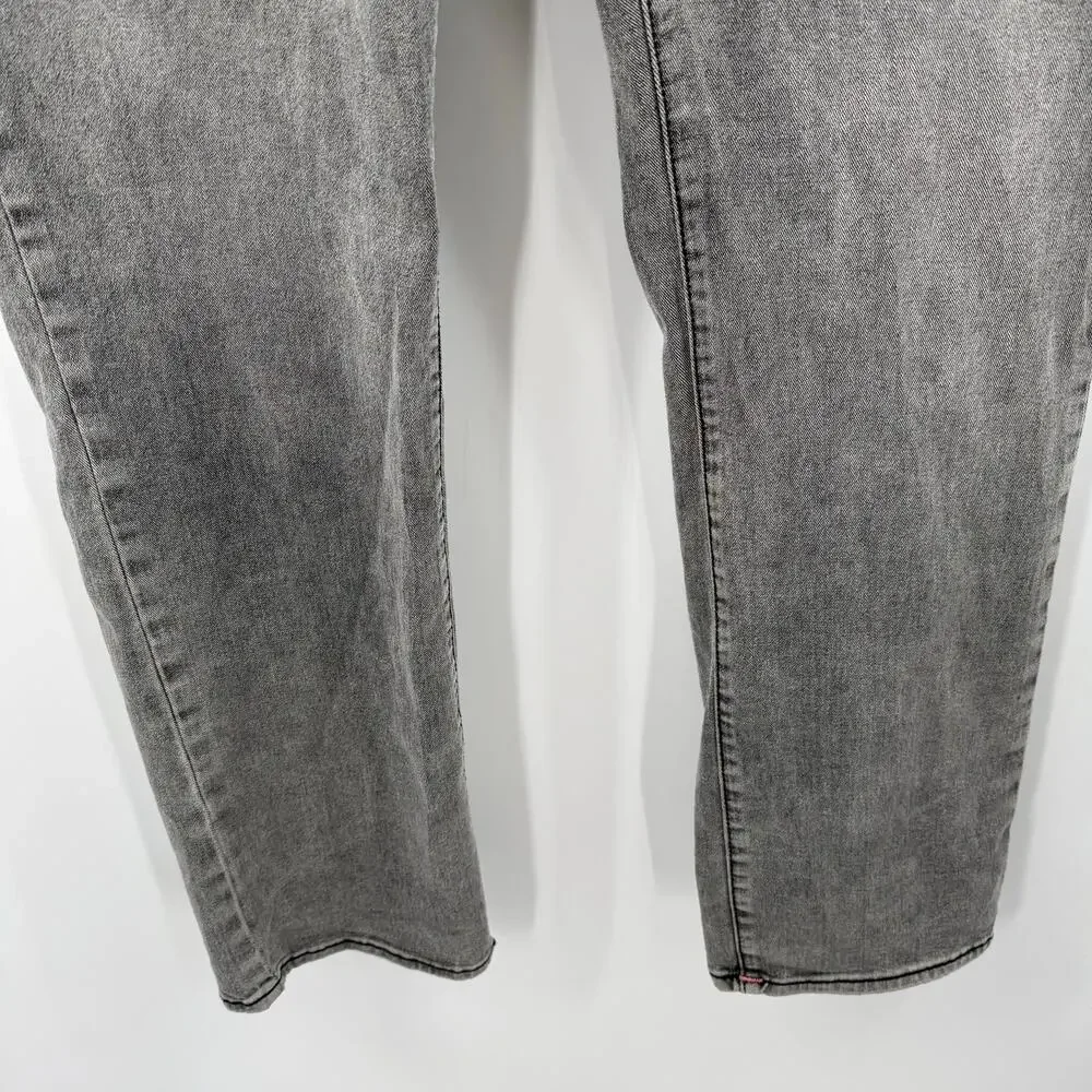 True Religion Jeans Men’s 36 Ricky Relaxed Straight Pink Stitch Cotton Stretch